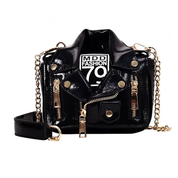 Motorcycle Jacket Design Mini Crossbody - Picture 4 of 5